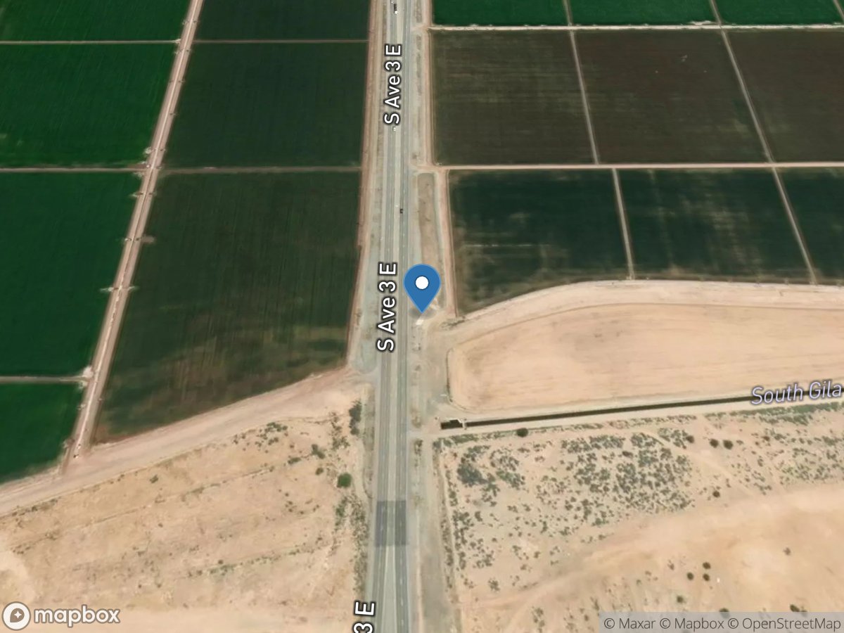 South Gila Terminal Canal Wasteway near Yuma, AZ location