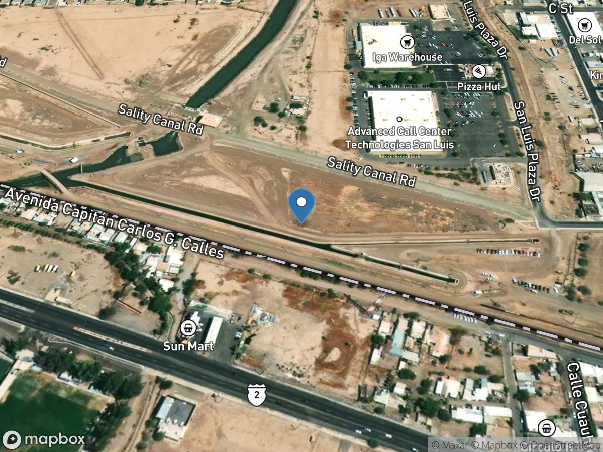 242 Lateral above Main Drain at AZ-Sonora Boundry location