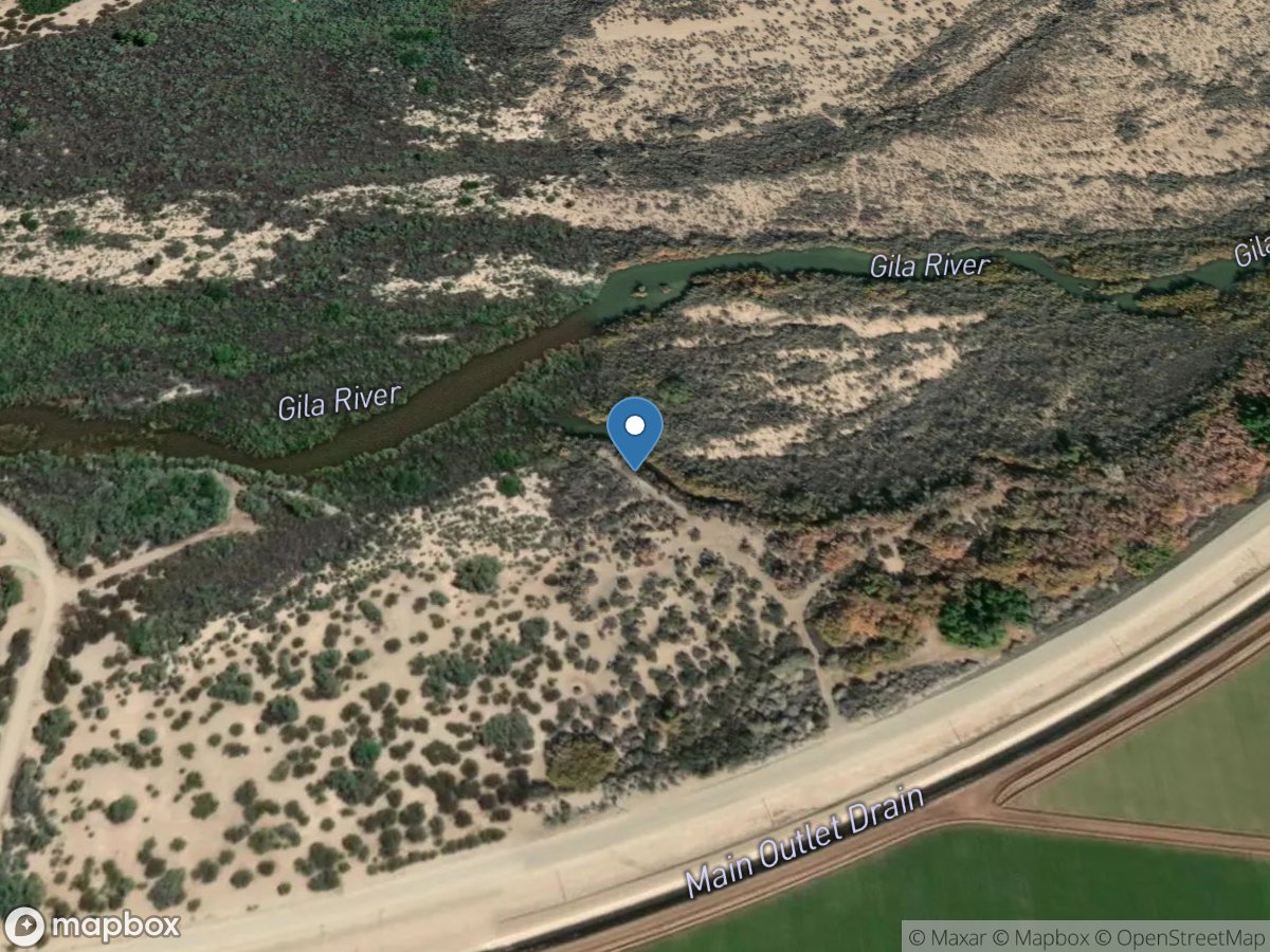 Seep to Gila River above Fortuna Lake, AZ location