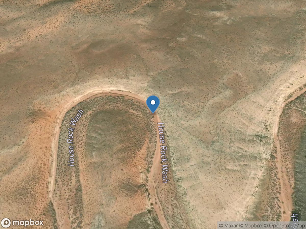 House Rock Wash above Emmett Wash, AZ location