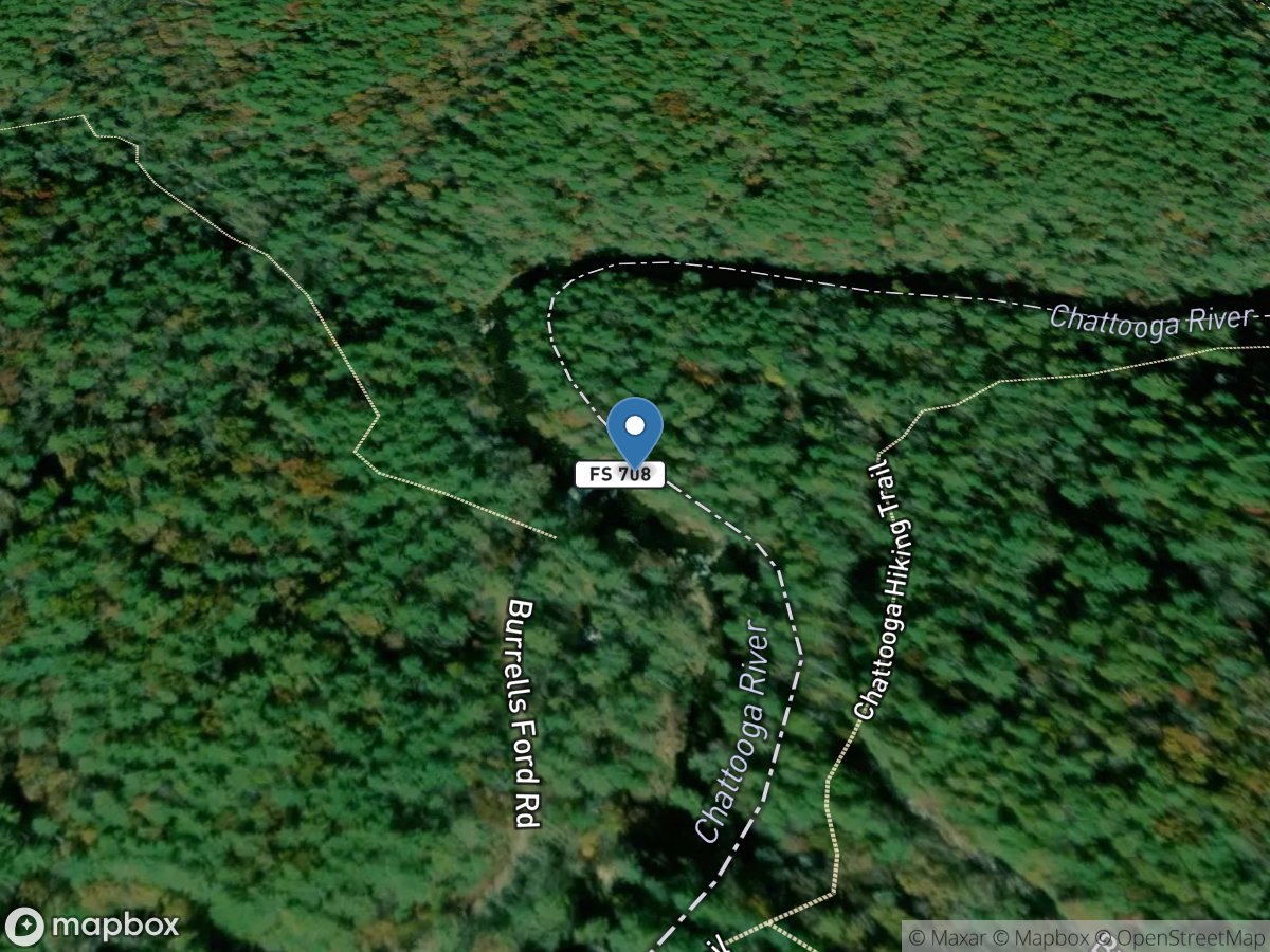 Chattooga River at Burrells Ford, near Pine Mtn, GA location