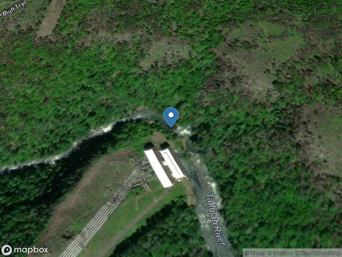 Tallulah River above Powerhouse, near Tallulah Falls,GA location