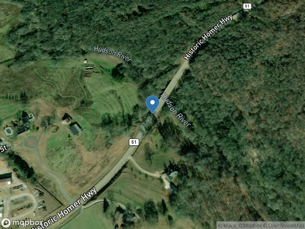 Hudson River at Homer, GA location