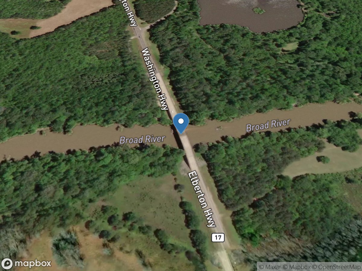 Broad River near Bell, GA location