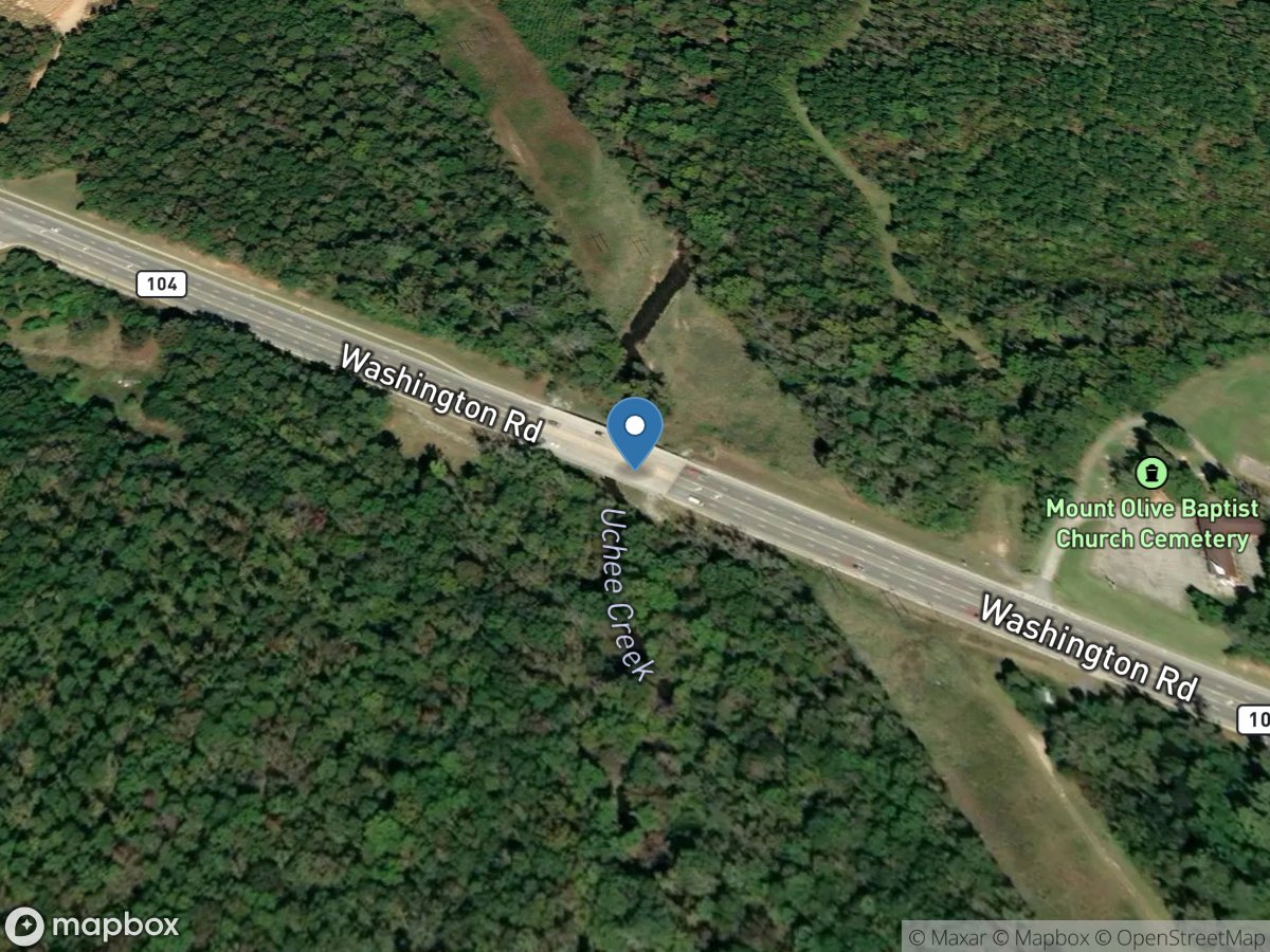 Uchee Creek at GA 104, near Evans, GA location