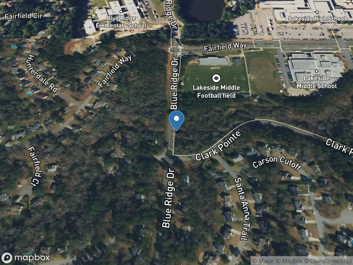 Reed Creek at Blue Ridge Drive near Martinez, GA location