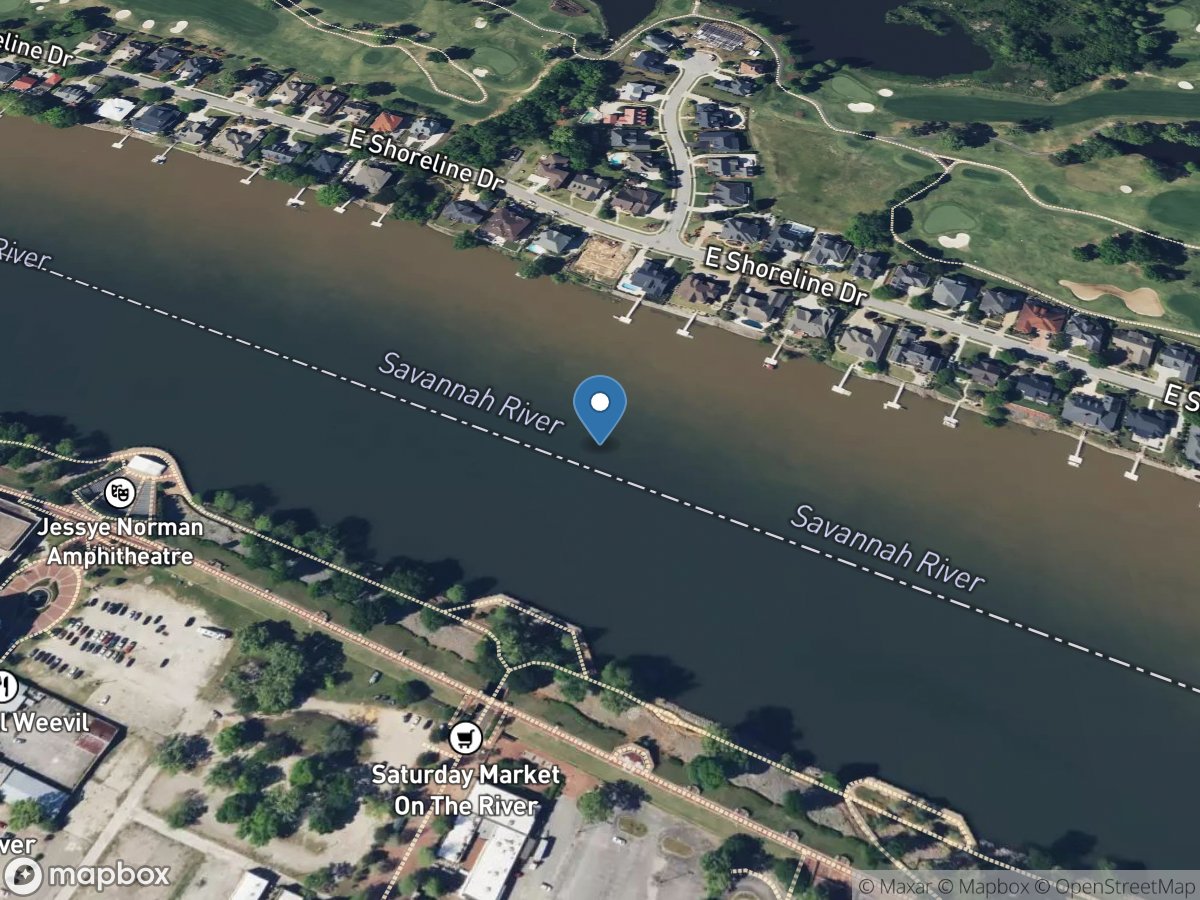 Savannah River Jefferson Davis Br, at Augusta, GA location