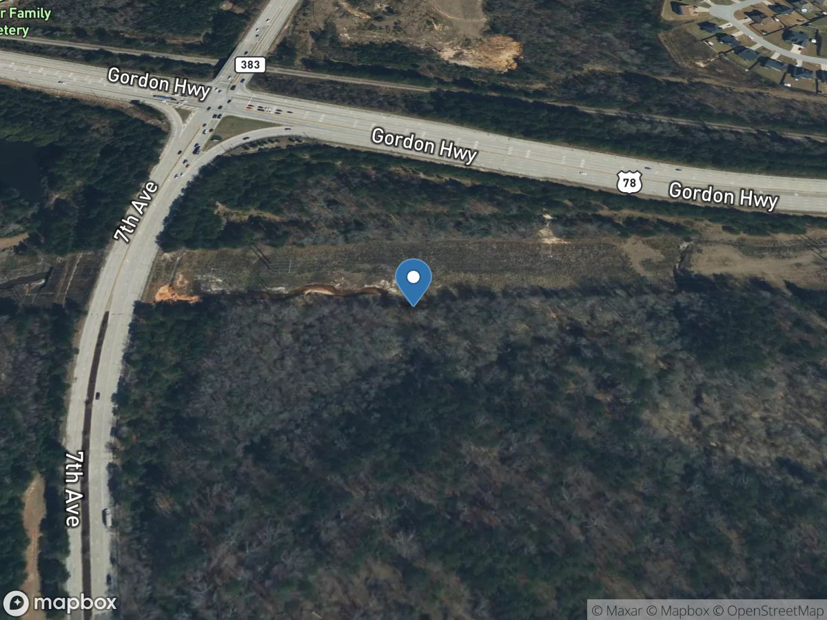 Butler Creek below 7th Avenue, at Ft. Gordon, GA location