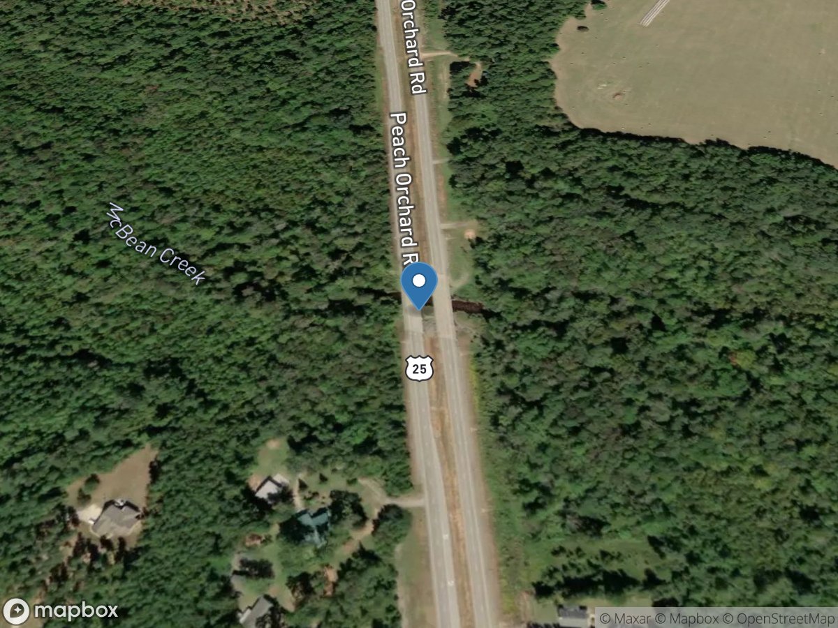 McBean Creek at US 25, near McBean, GA location