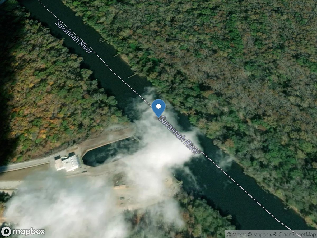 Savannah River near Waynesboro, GA location