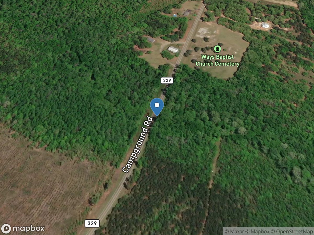 Brushy Creek at Campground Road, near Wrens, GA location