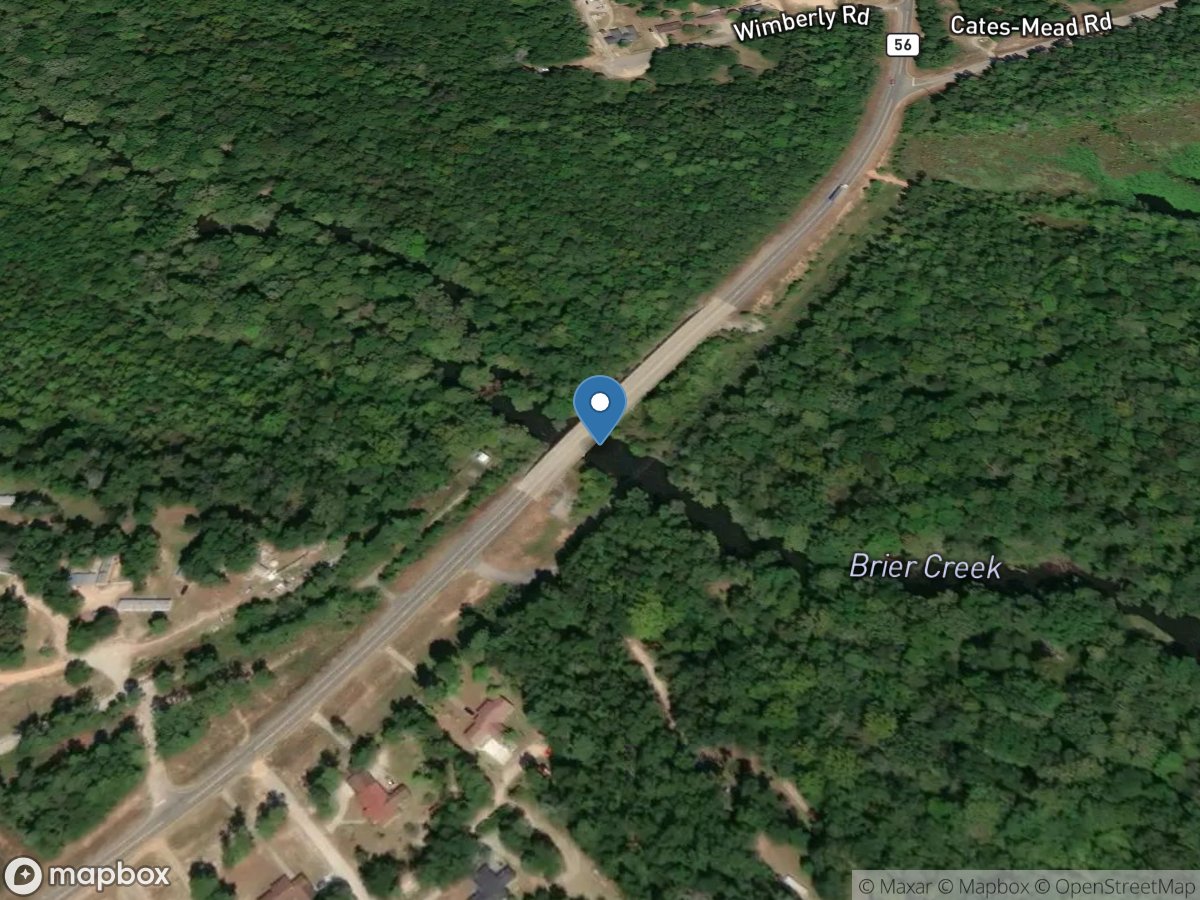 Brier Creek near Waynesboro, GA location