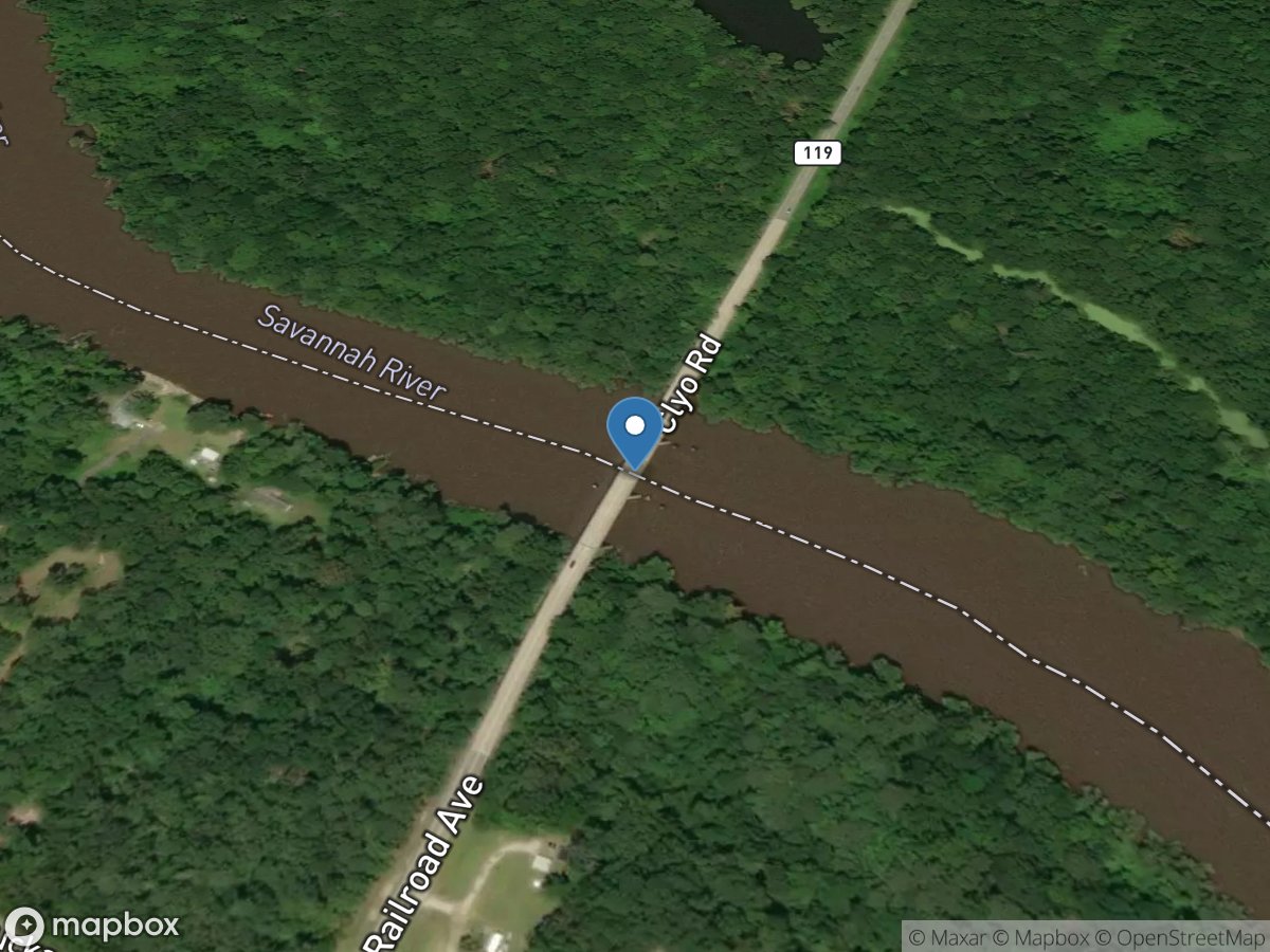 Savannah River near Clyo, GA location