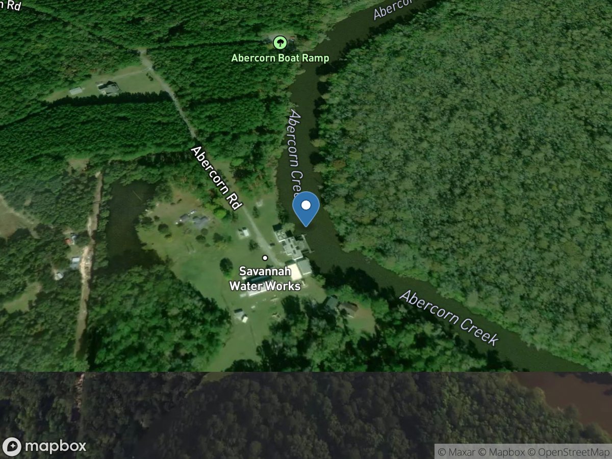 Abercorn Creek near Savannah,GA location