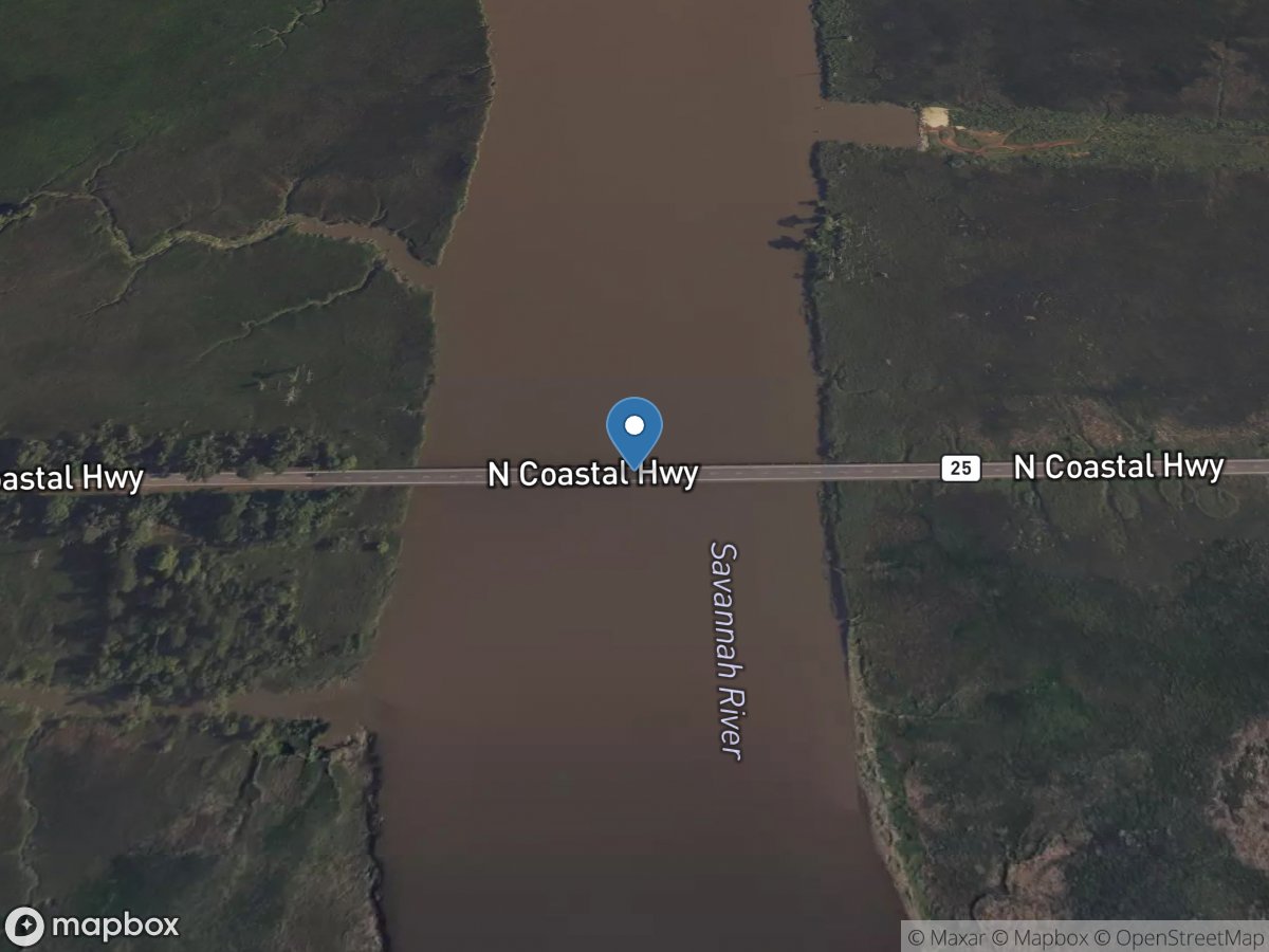 Middle River at GA 25 at Port Wentworth, GA location