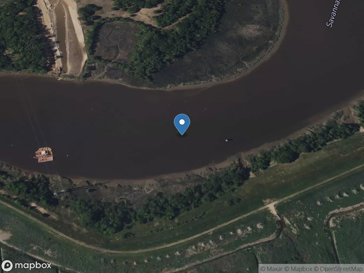 Middle River at Fish Hole at Port Wentworth, GA location