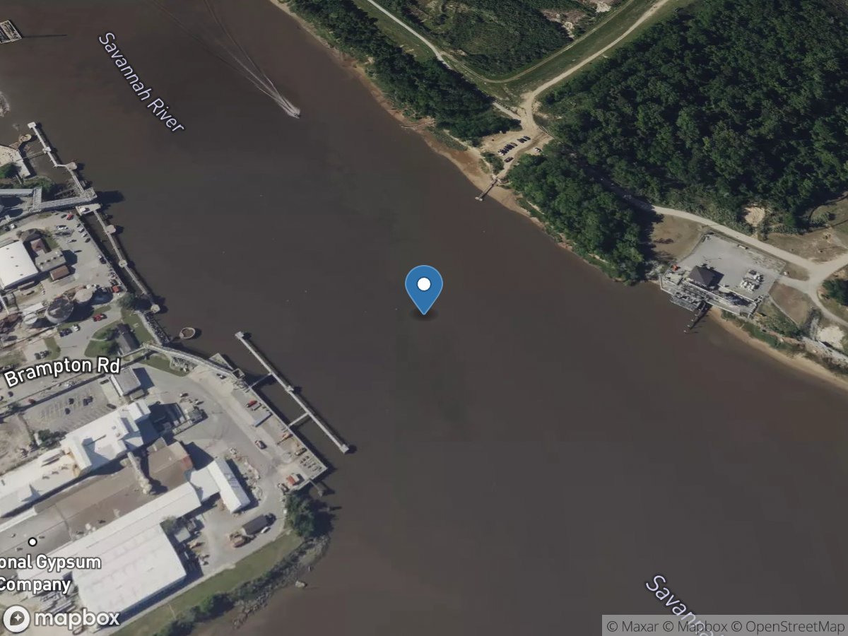 Savannah River at Garden City, GA location