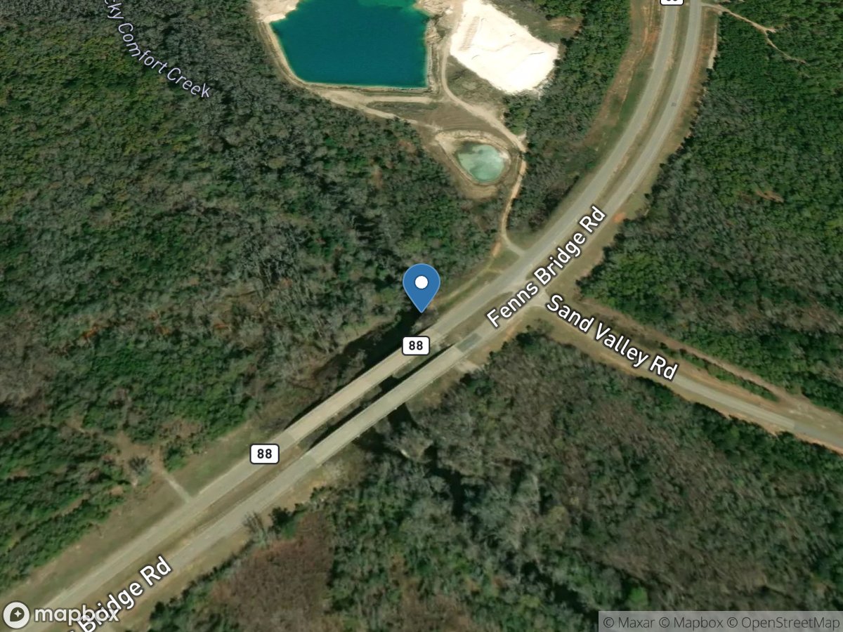 Rocky Comfort Creek at GA 88, near Grange, GA location