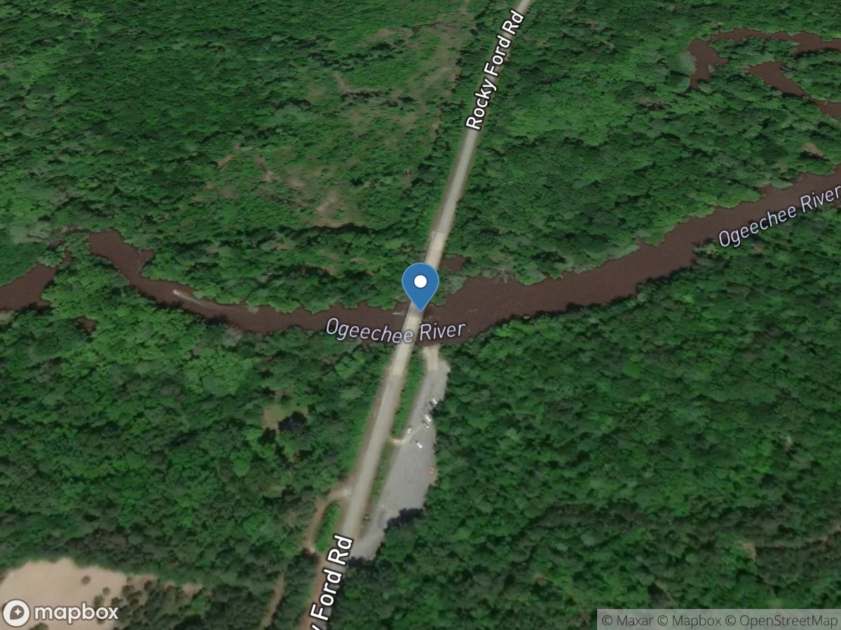 Ogeechee River at Rocky Ford RD, near Rocky Ford, GA location