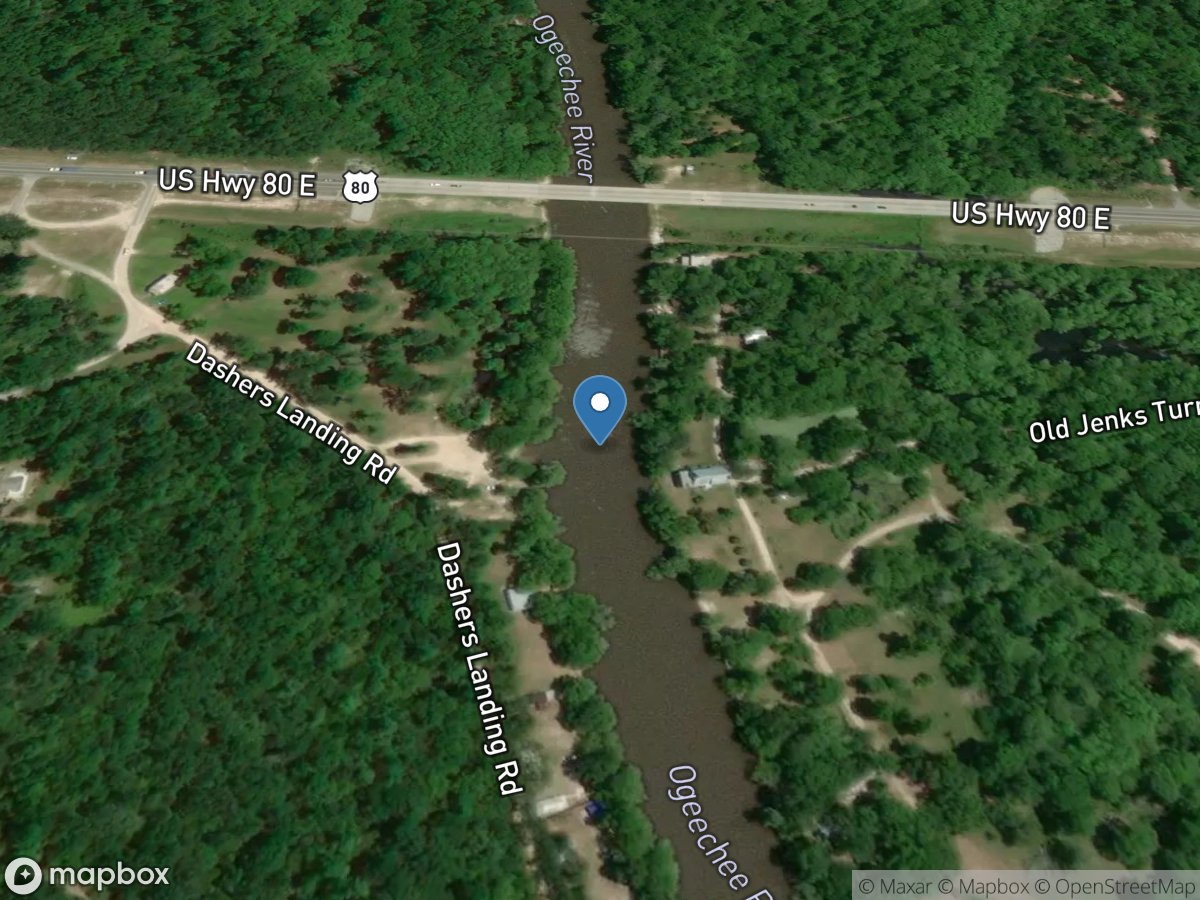 Ogeechee River near Eden, GA location