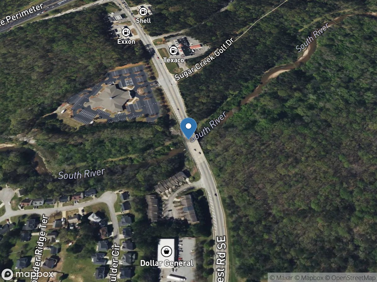 South River at Bouldercrest Road at Atlanta, GA location