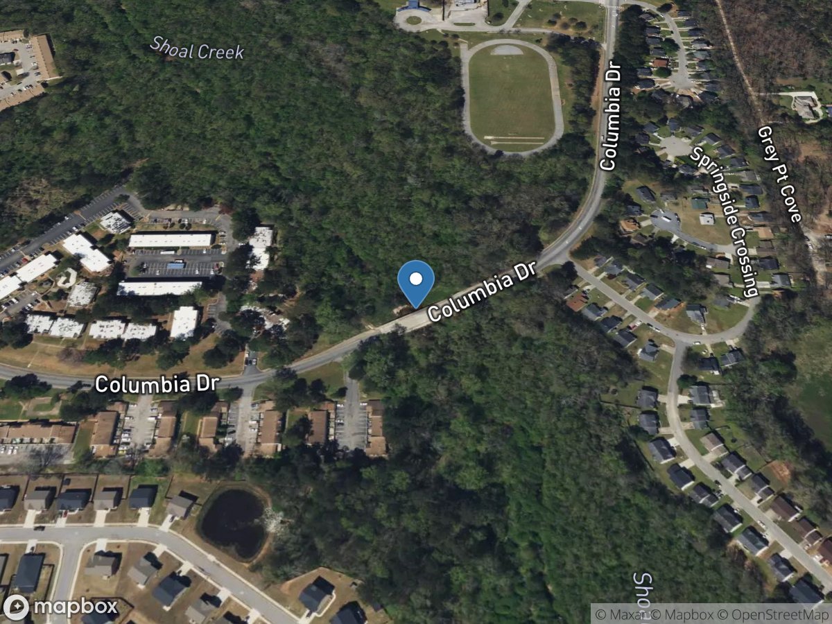 Shoal Creek at Columbia Drive near Atlanta, GA location