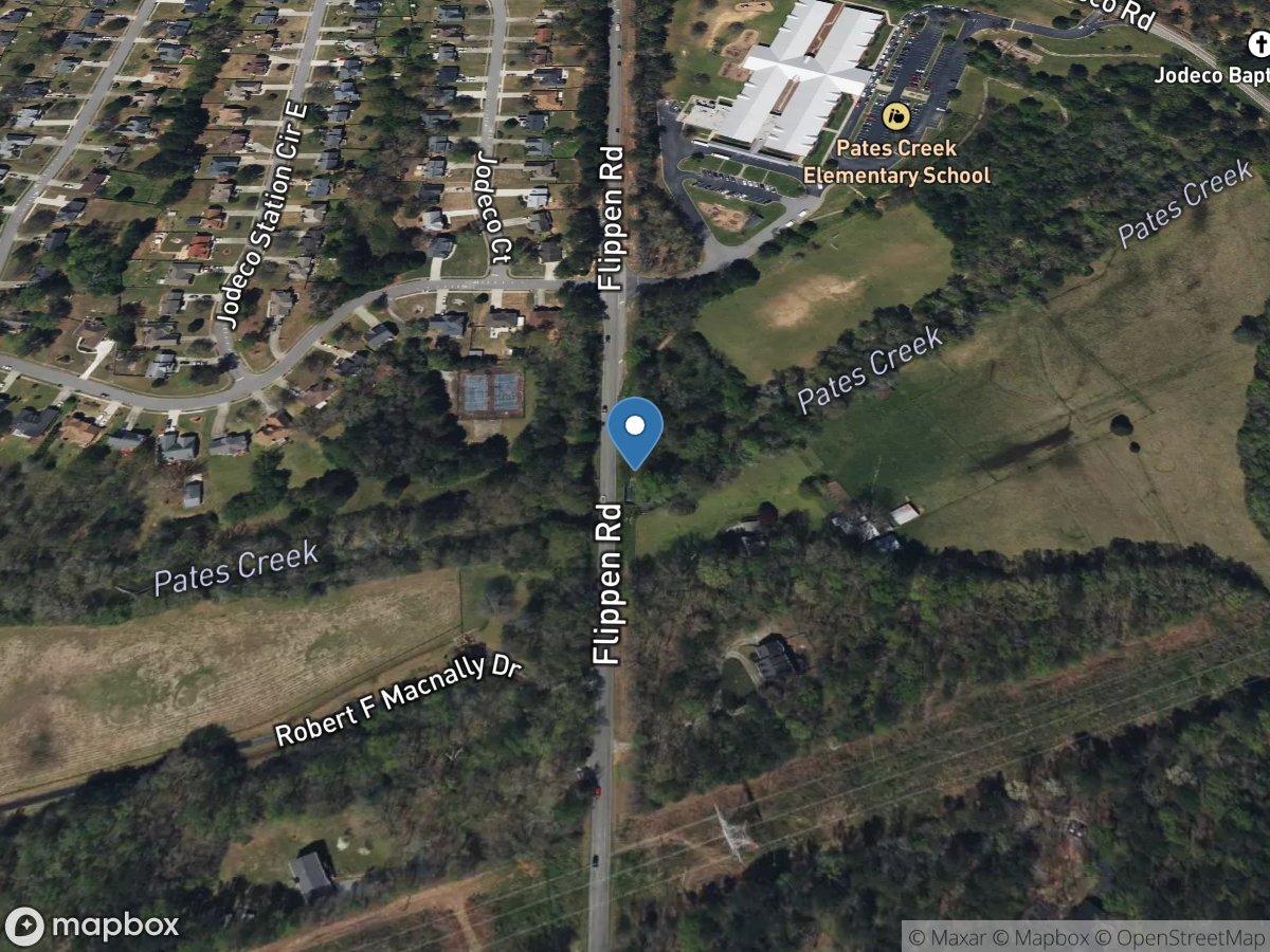 Pates Creek near Flippen, GA location