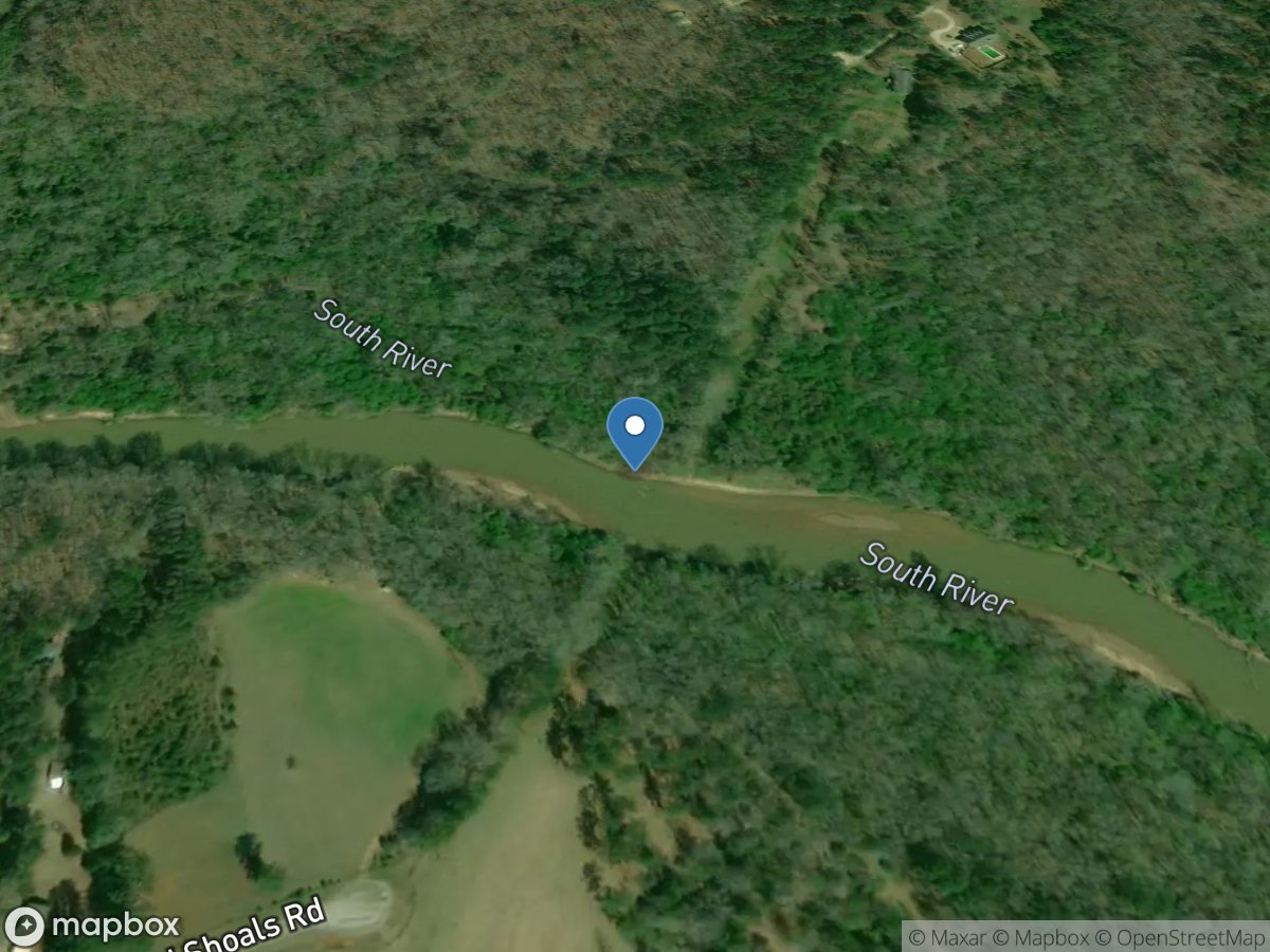 South River at Is Shoal Road near Snapping Shoals, GA location