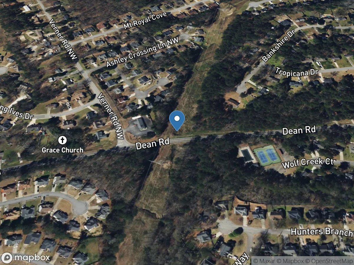 Wolf Creek Tributary at Dean Road, near Suwanee, GA location