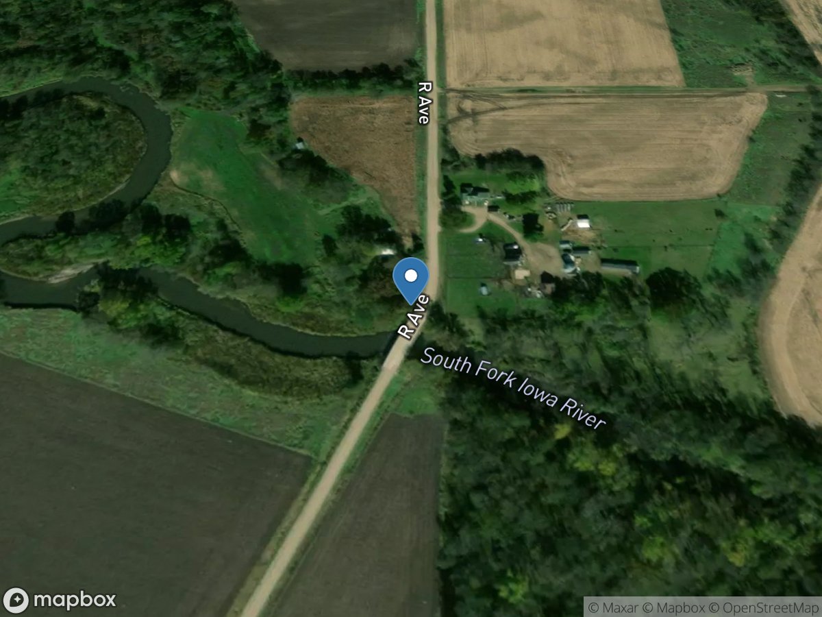 South Fork Iowa River Northeast of New Providence, IA location