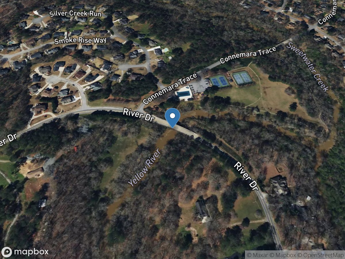 Yellow River near Luxomni, GA location