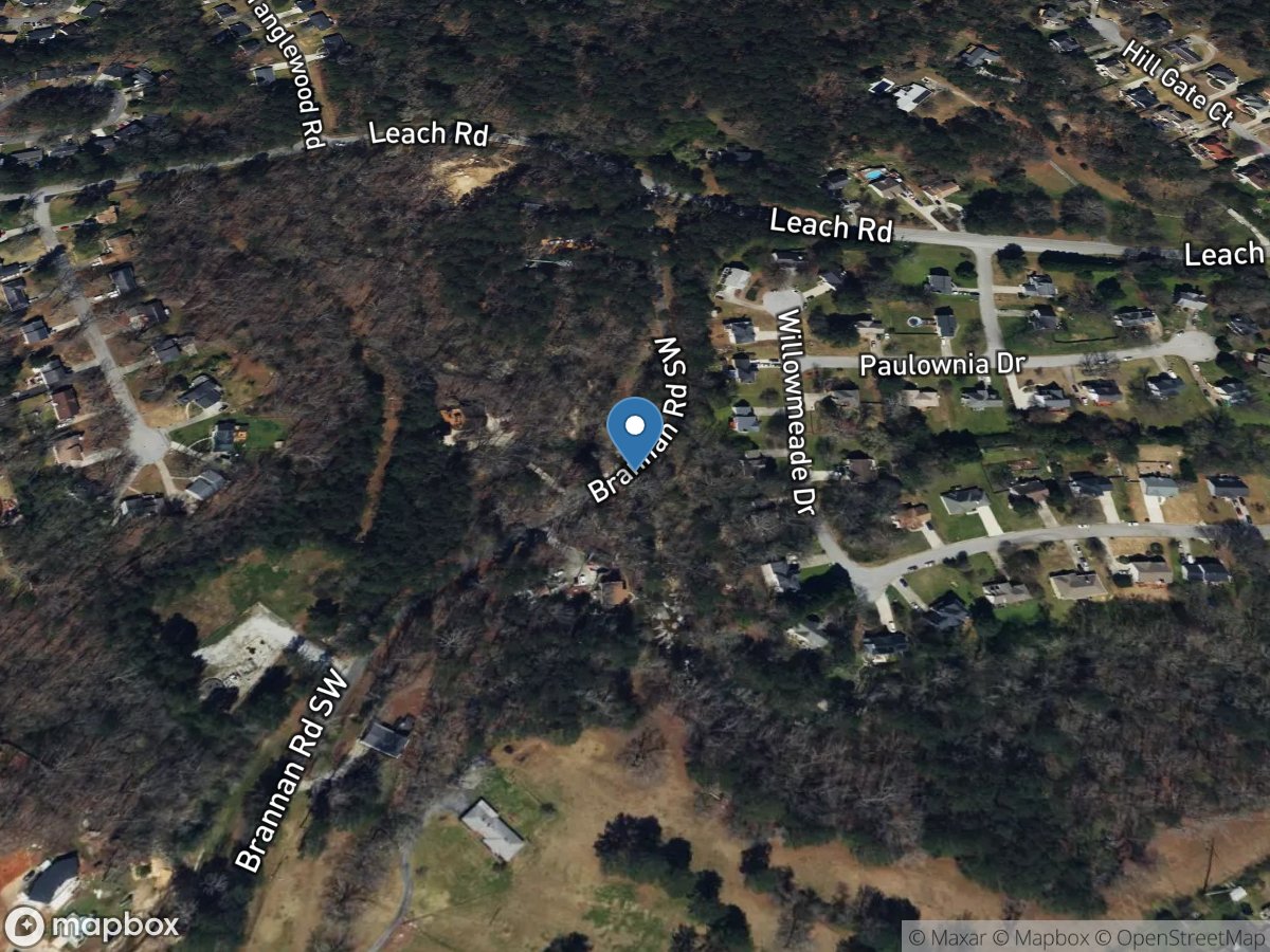 Jacks Creek at Brannan Road, near Snellville, GA location