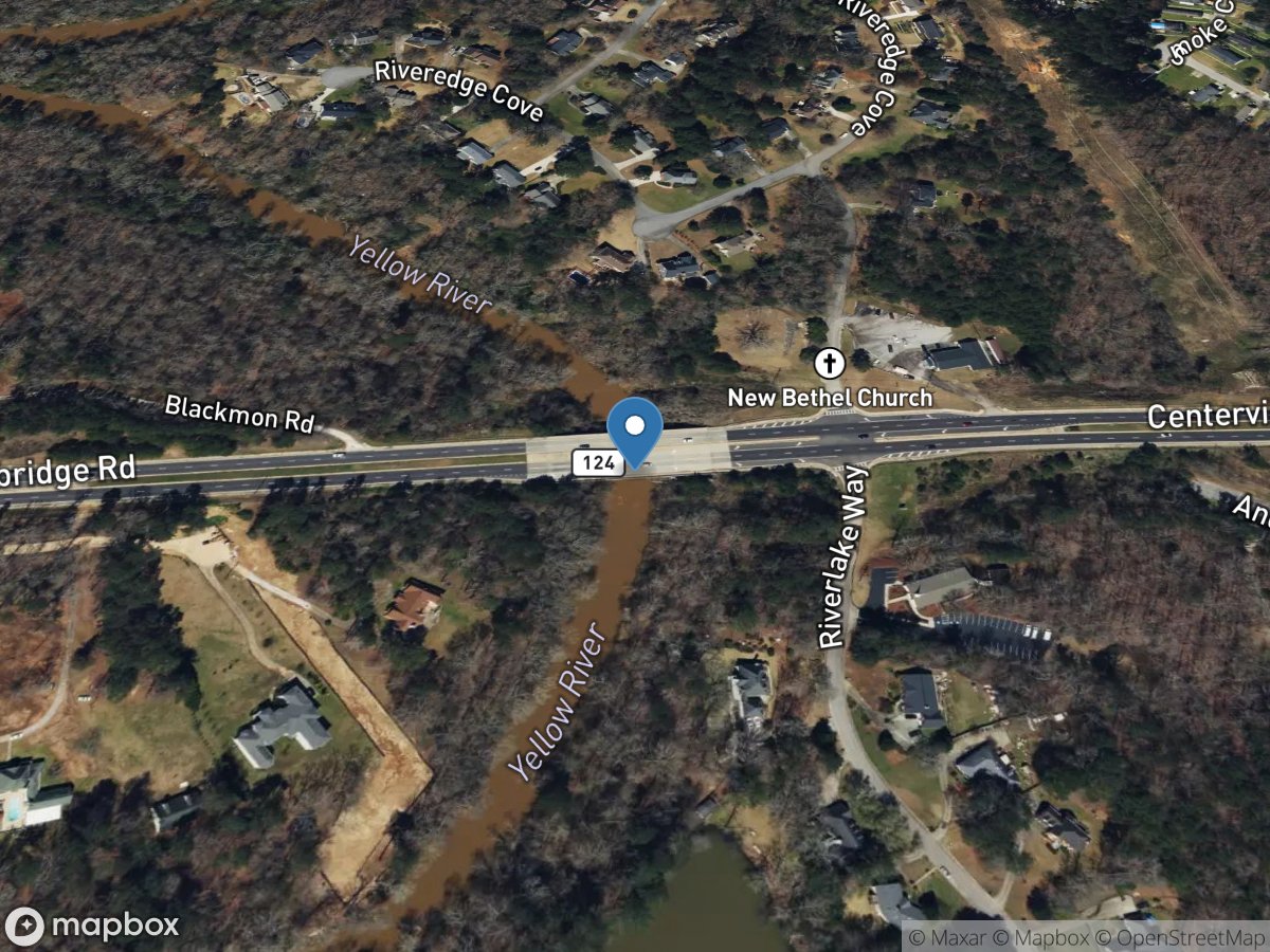 Yellow River at GA 124, near Lithonia, GA location