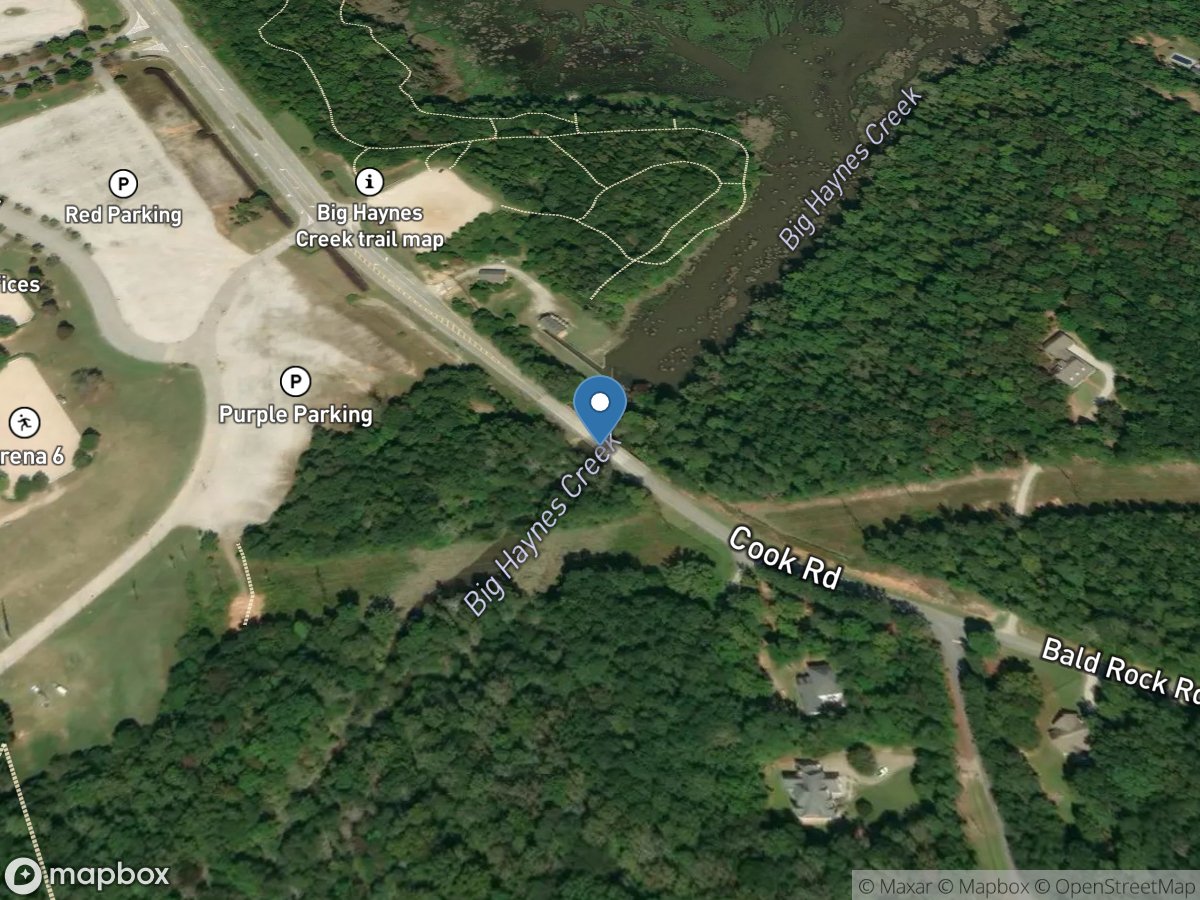 Big Haynes Creek at Bald Rock Road, near Milstead GA location