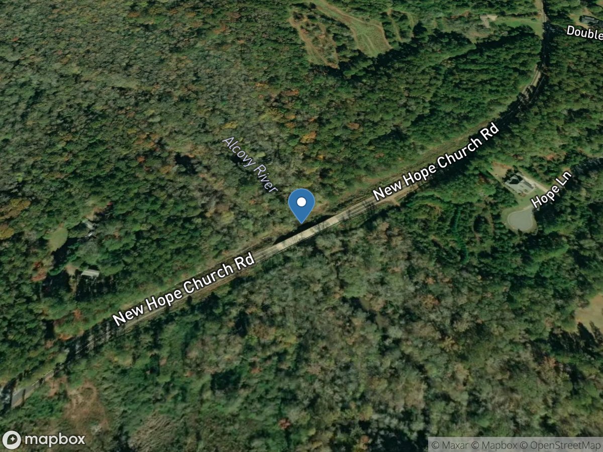 Alcovy River at New Hope Church RD, near Monroe, GA location