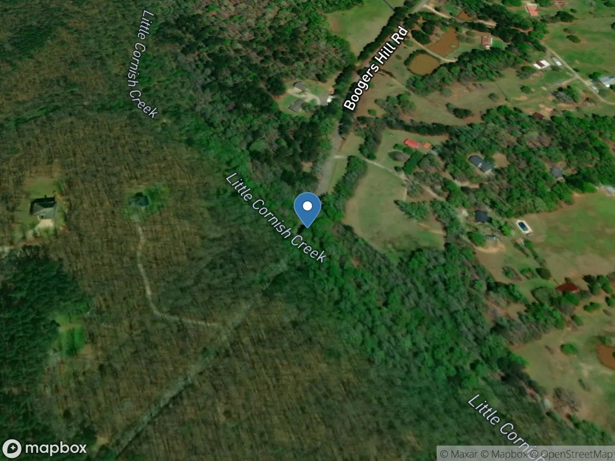 Little Cornish Creek County Road 95 near Oxford, GA location