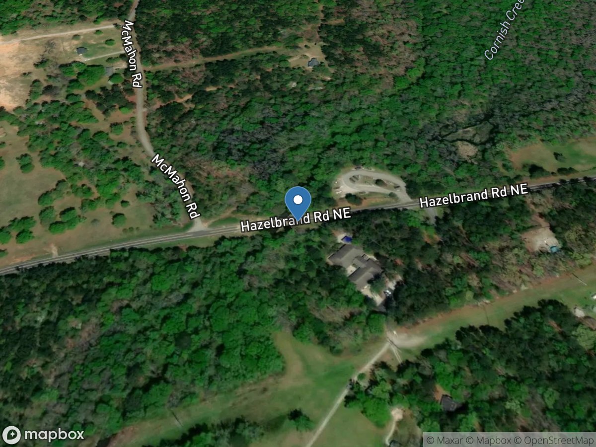 Cornish Creek at Hazelbrand Road near Covington, GA location