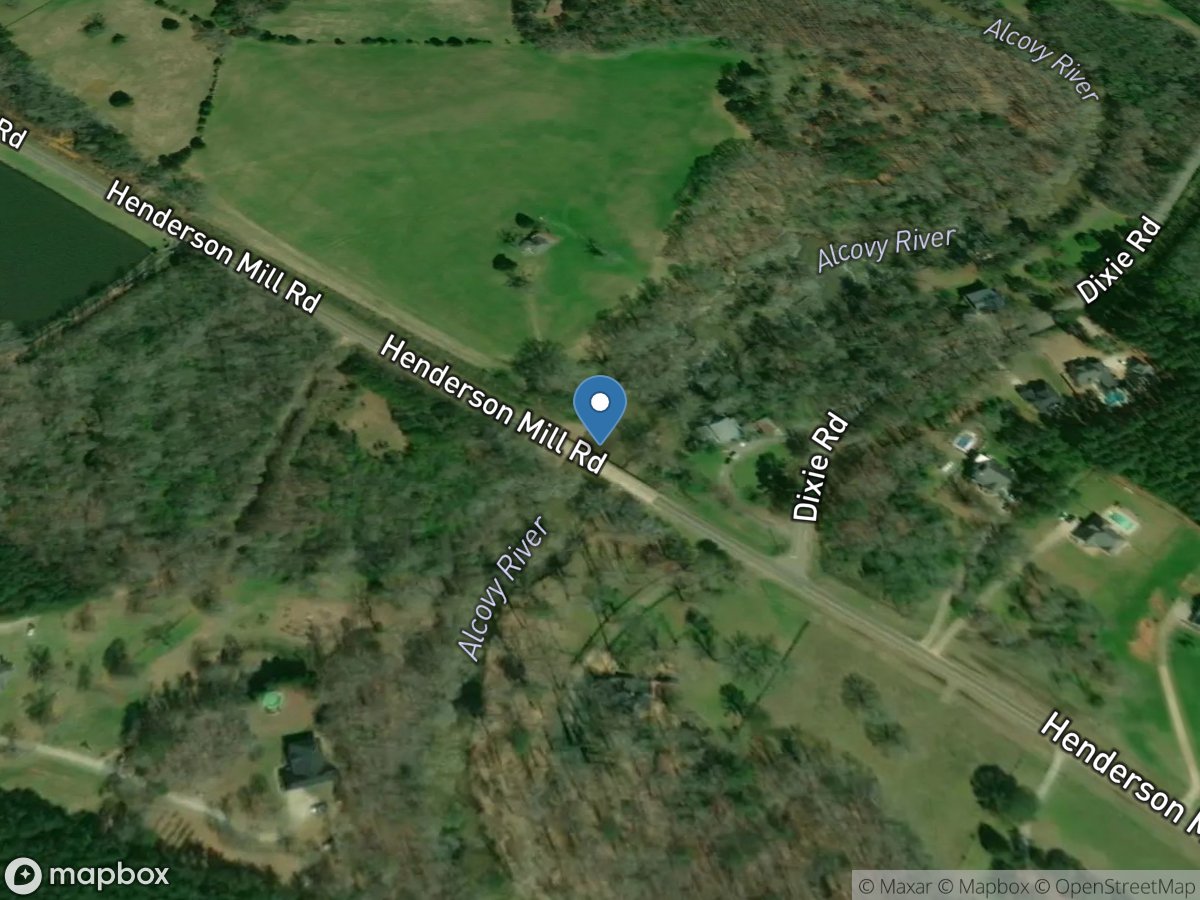 Alcovy River below Covington, GA location