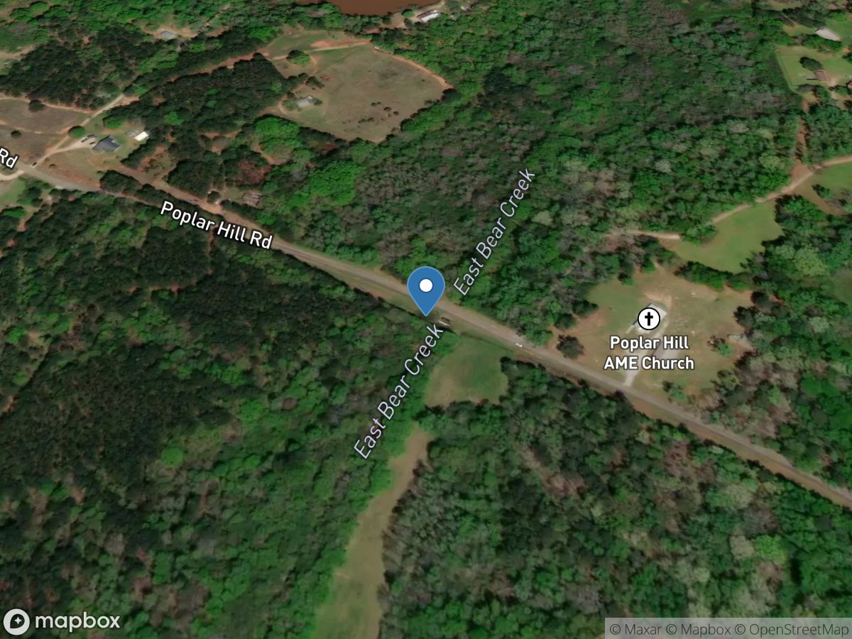 East Bear Creek at Poplar Road, near Mansfield, GA location