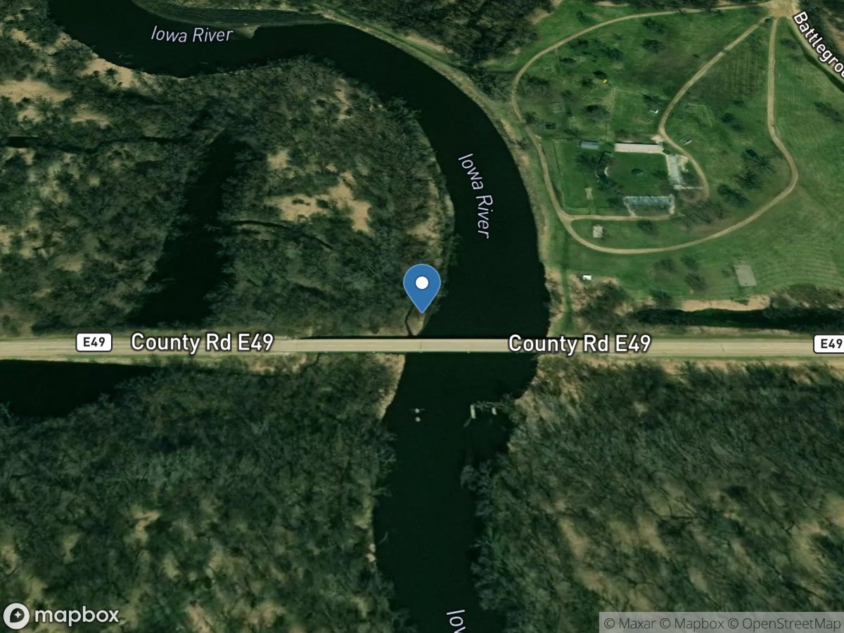 Iowa River at County Highway E49 near Tama, IA location