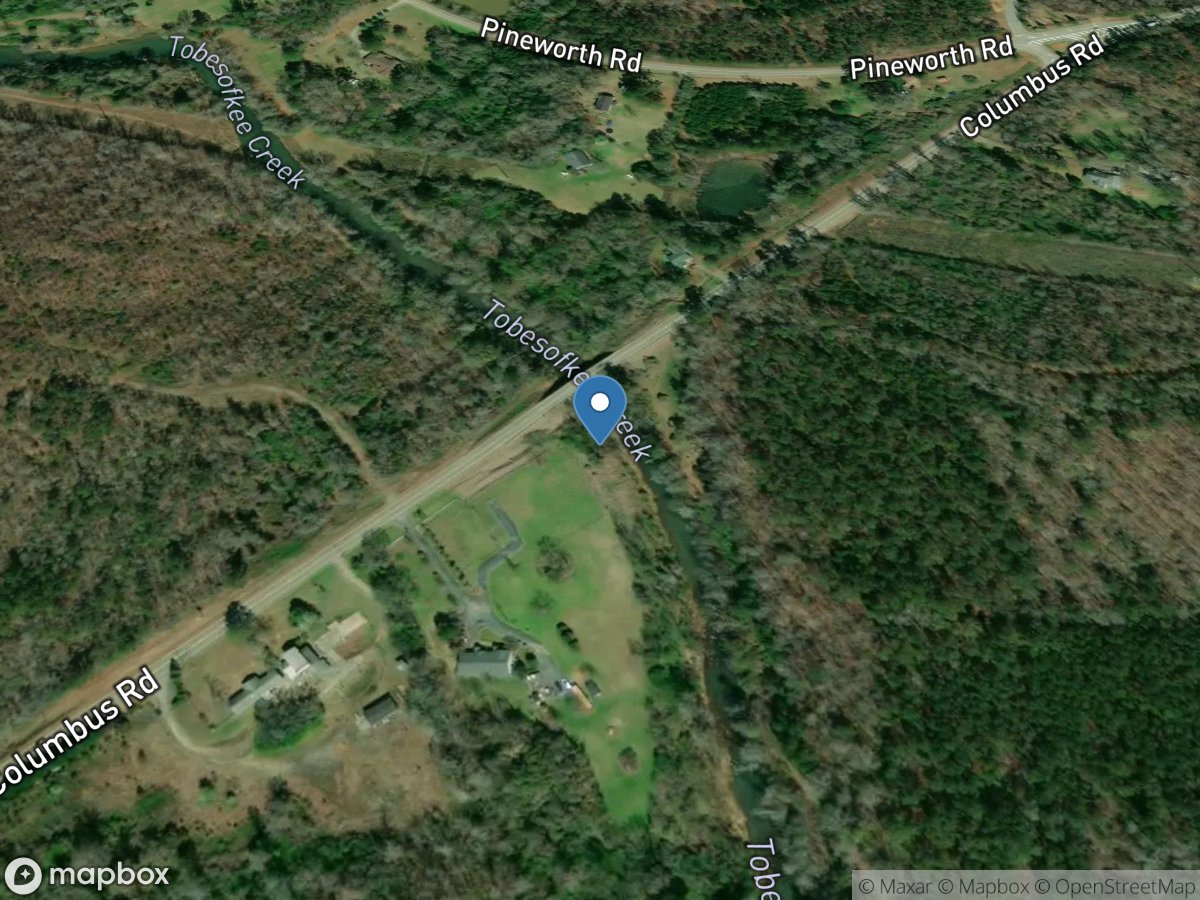 Tobesofkee Creek near Macon, GA location