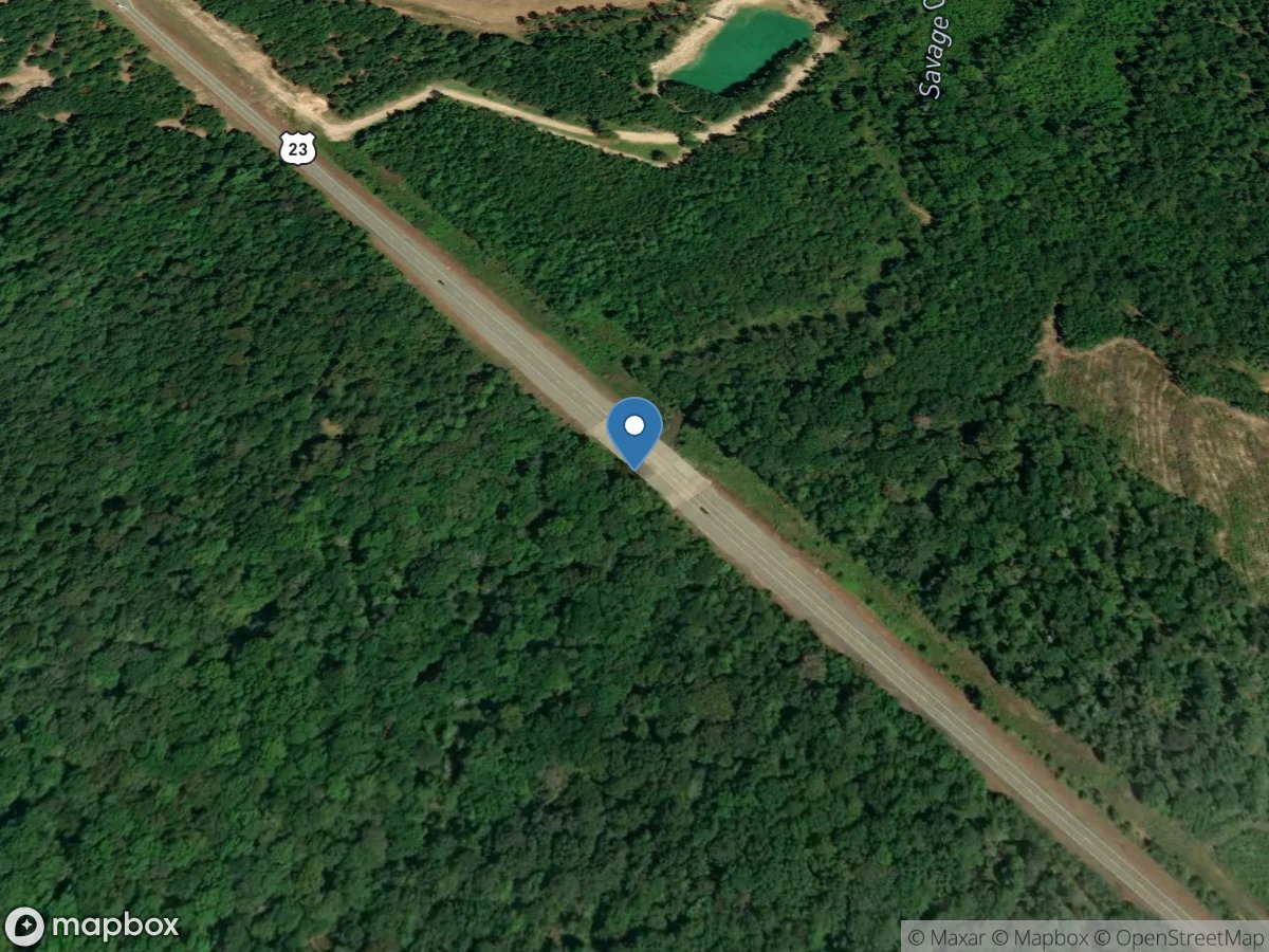 Savage Creek at US 23, near Bullard, GA location