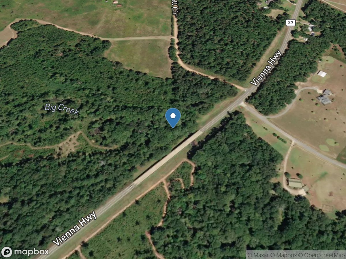 Tucsawhatchee Creek near Hawkinsville, GA location