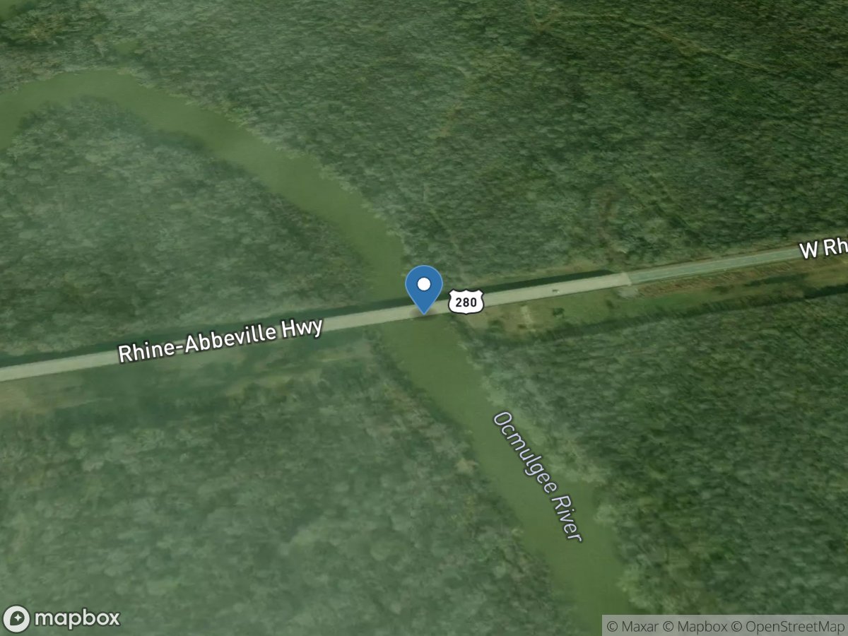 Ocmulgee River at Abbeville, GA location