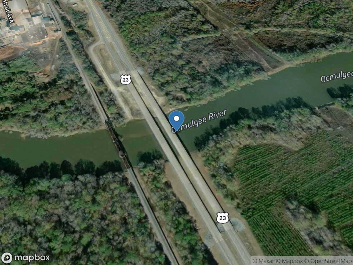 Ocmulgee River at Lumber City, GA location