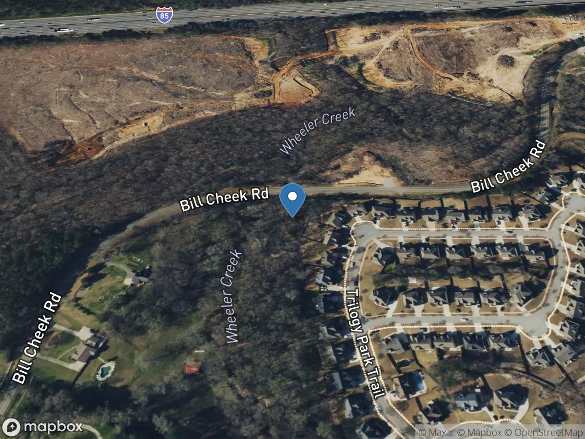 Wheeler Creek at Bill Cheek Road, near Auburn, GA location