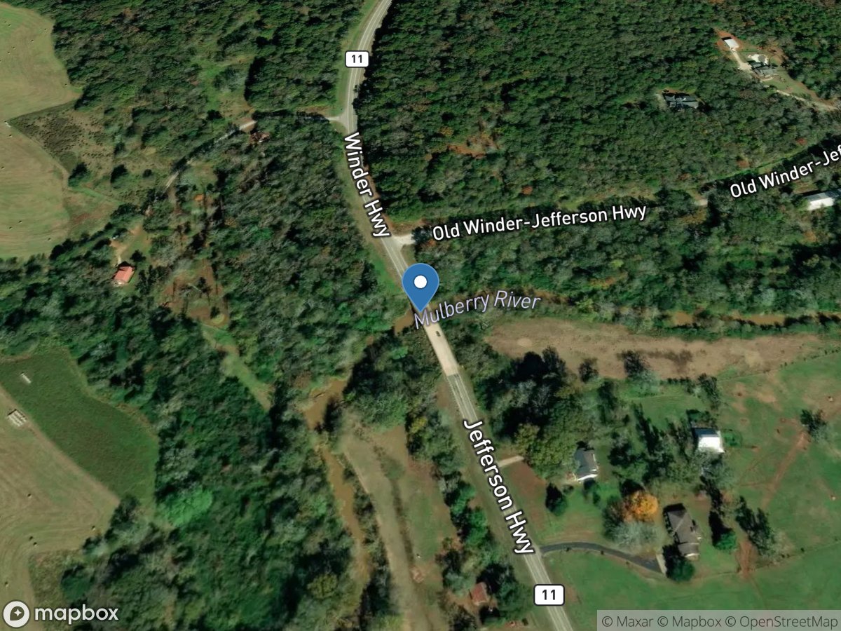 Mulberry River at GA 11, near Winder, GA location