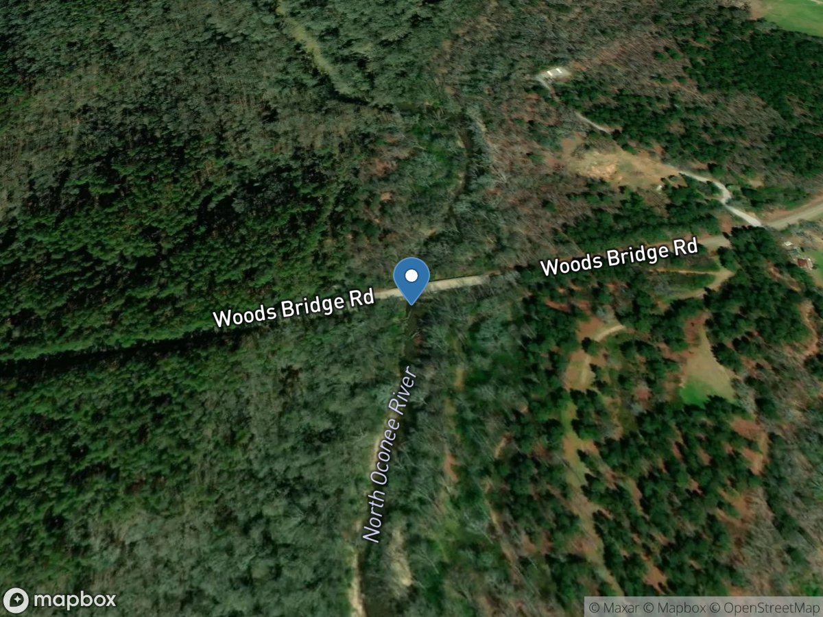 North Oconee River at Woodbridge RD, near Commerce, GA location