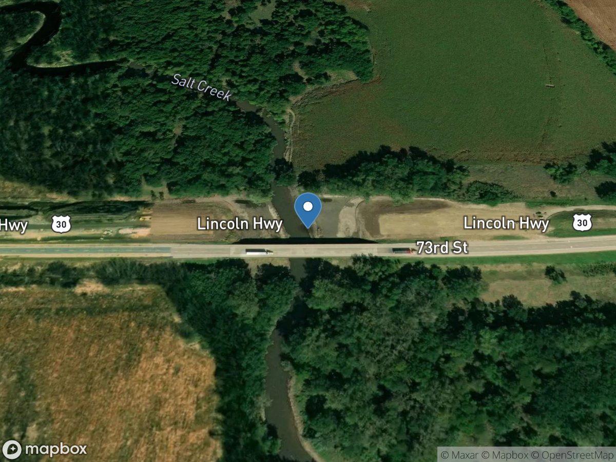 Salt Creek near Elberon, IA location