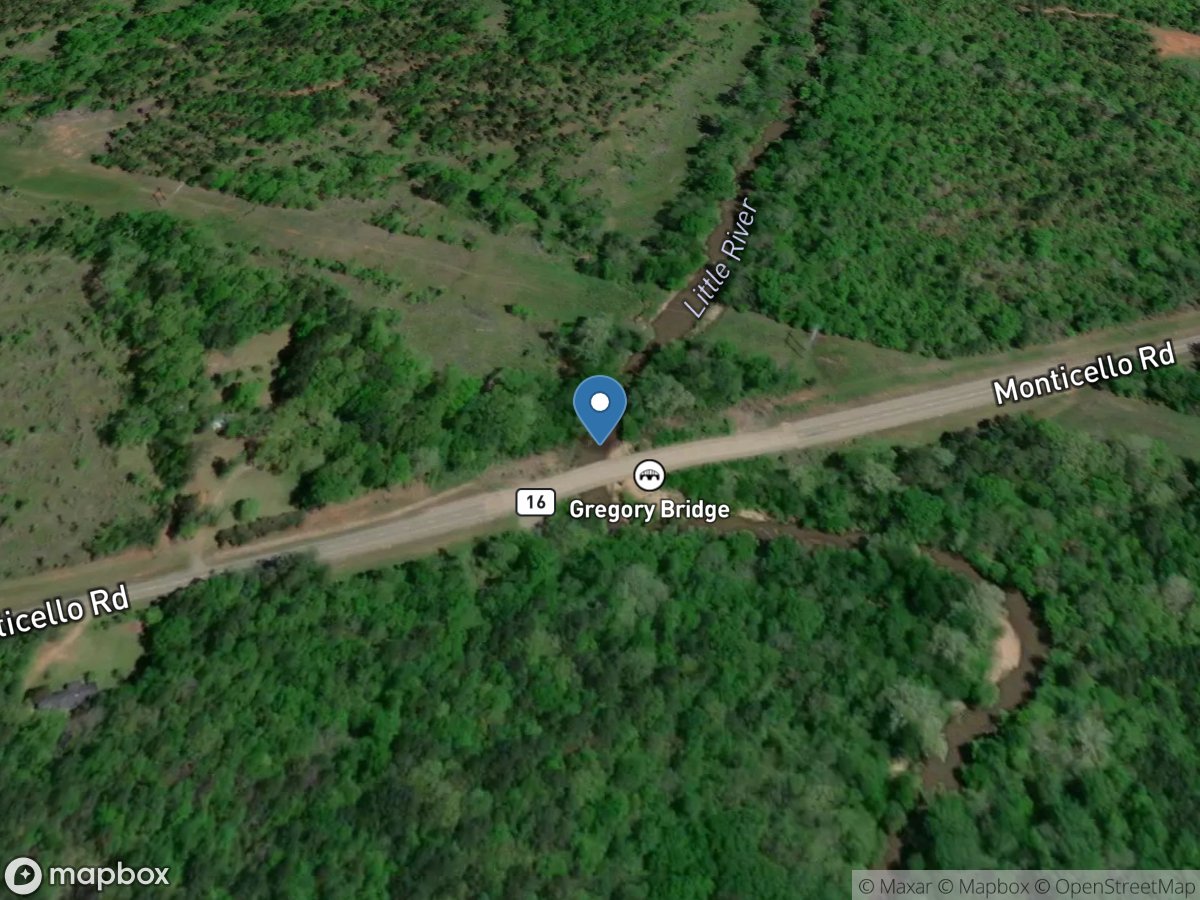 Little River near Eatonton, GA location